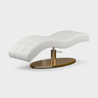 Vera 360® Curved Beauty Bed with Swivel (Bronzed Brass)